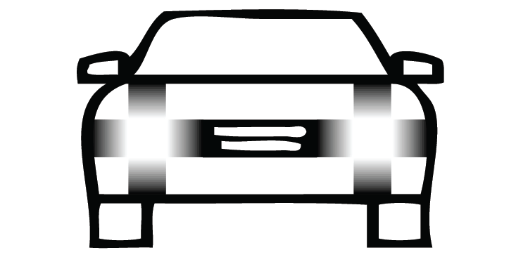 Car headlight with illusory glare