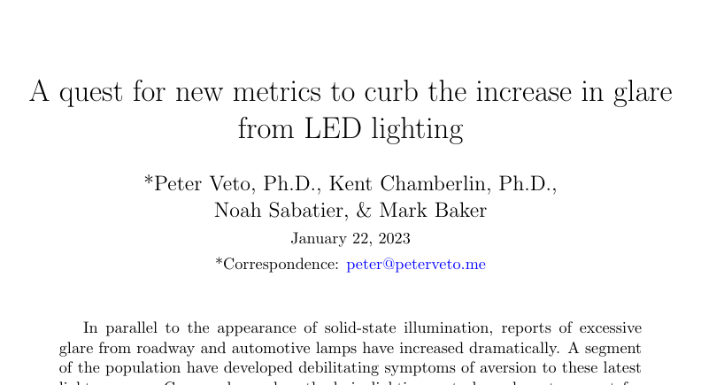 Front page of the paper "A-quest-for-new-metrics-to-curb-the-increase-in-glare-from-LED-lighting"